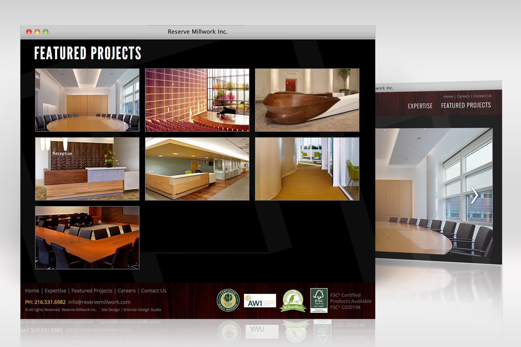 Reserve Millwork Web Design